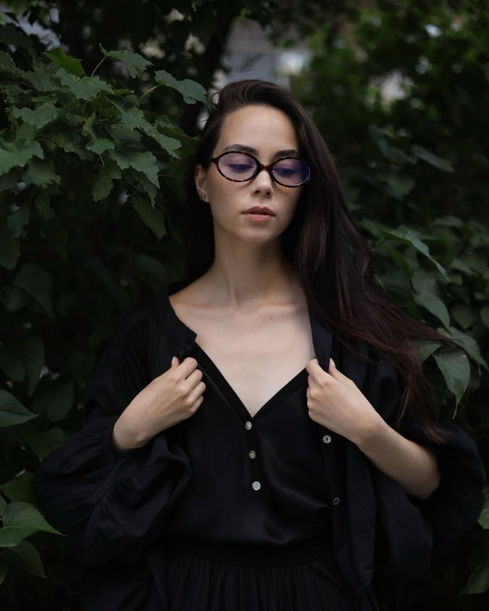 топ с атласным блеском