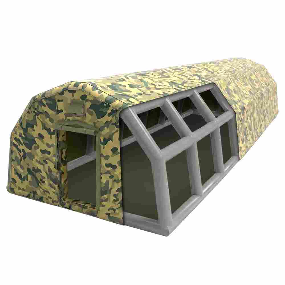 Модуль пневмокаркасный военный «Зелёный щит» 8,5×2,8×2,5 м из ПВХ, казарма