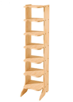 Обувница деревянная Твист из массива сосны, лакированная