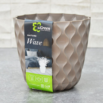 Горшок цветочный Wave 1,4л D145мм, французский платан