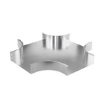 Ответвитель Х-образный 80х100, 1,5 мм, AISI 304 в комплекте с крепежными элементами и соединительными пластинами, необходимыми длямонтажа