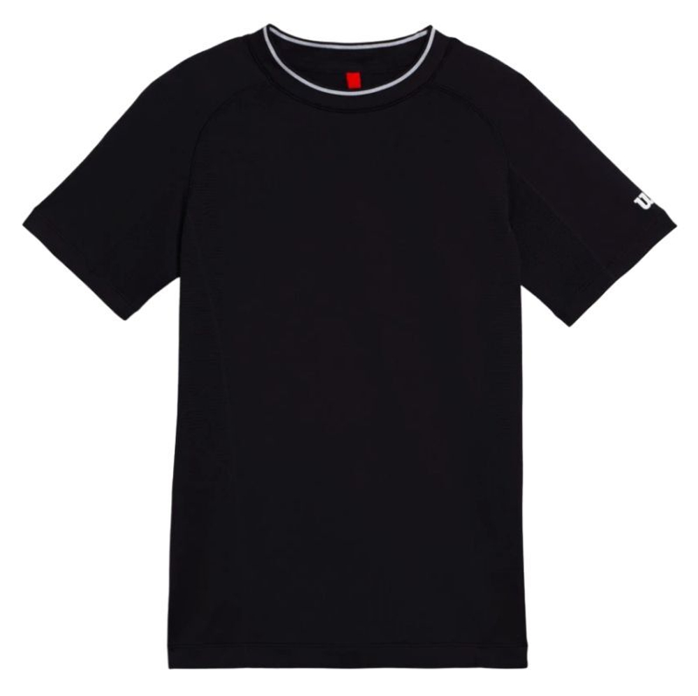 Детская теннисная футболка Wilson Kids Team Seamless Crew - black