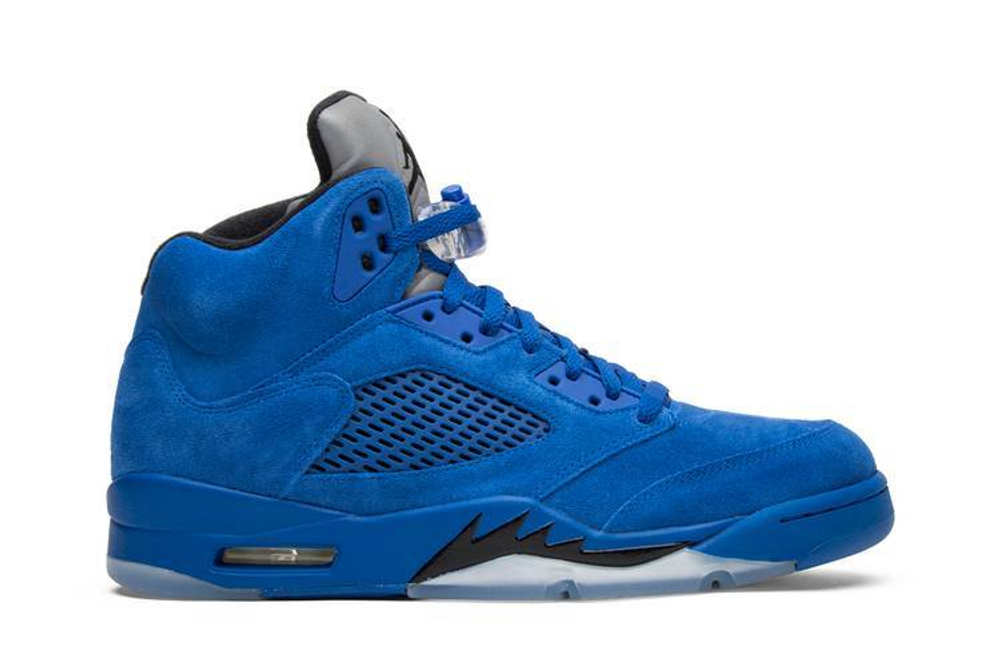 Jordan Air Jordan 5 Retro Blue Suede Hyper Sneakers