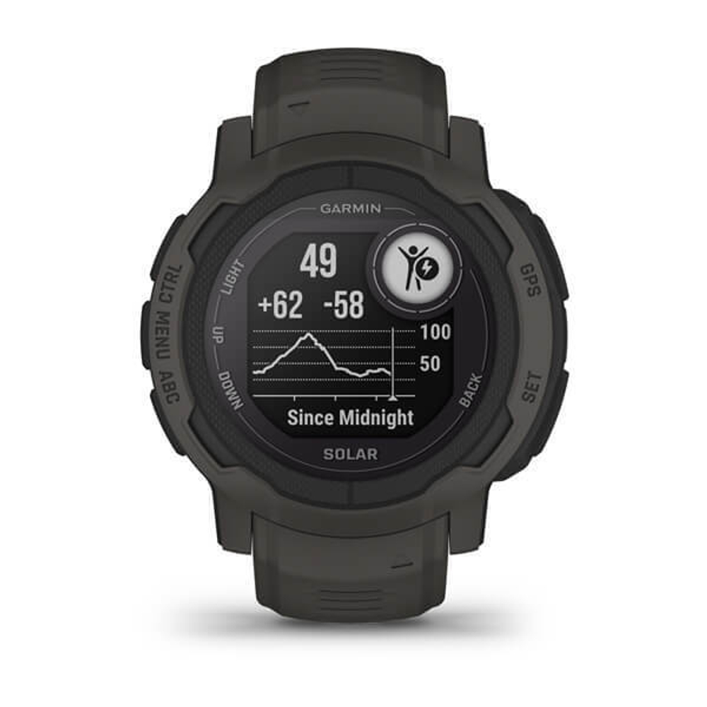 Умные часы Garmin Instinct 2 Solar черный