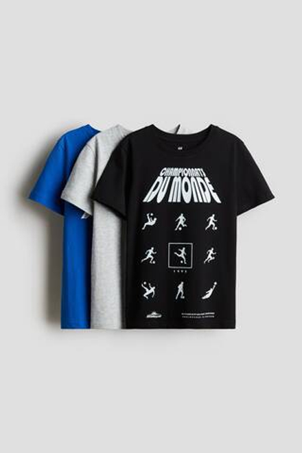 H&M Набор из трех футболок, синий