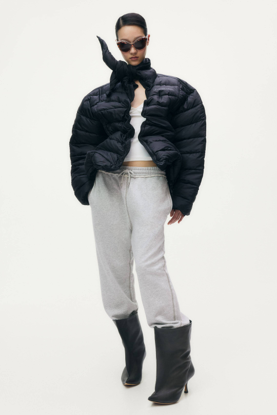 H&M - Glenn Martens Брюки-джоггеры с вышивкой, светло-серый