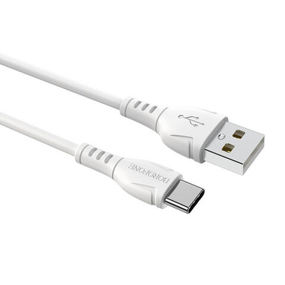 Кабель Borofone BX51 USB-Type-C 3A 1м PVC White