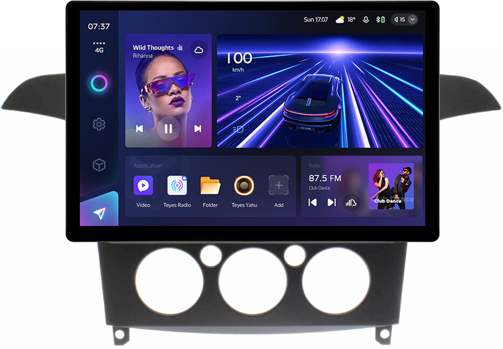Магнитола для Ford S-Max, Galaxy 2 2006-2015 (кондиционер) - Teyes CC3-2K монитор 13", QLED+2K, Android 10, ТОП процессор, 4G SIM-слот, CarPlay