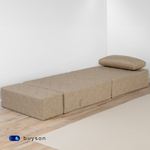 Бескаркасное кресло-кровать (трансформер) BuyDream (бежевый)