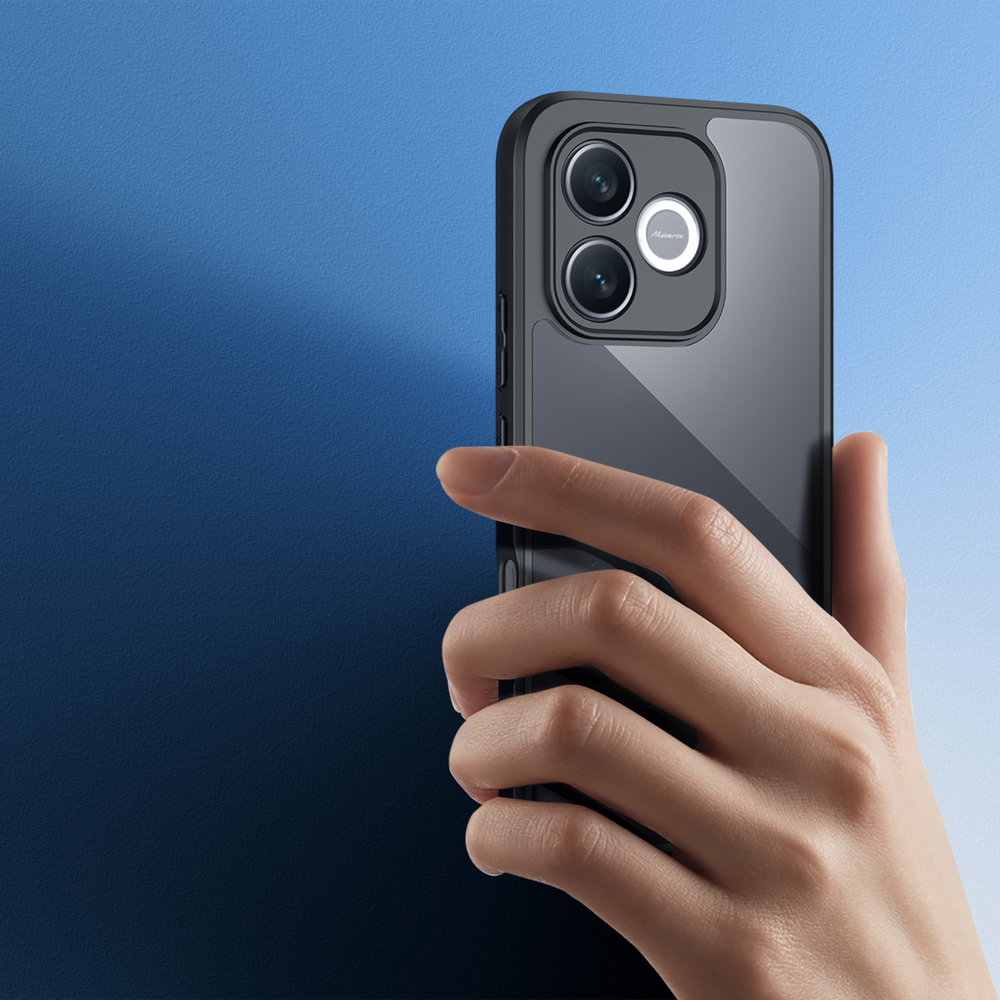 Чехол прозрачный с черными рамками для смартфона Honor 600 Lite и X80i, серия Aimo Series от Dux Ducis