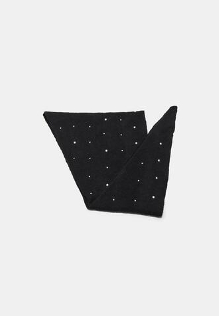 STRADIVARIUS Треугольный шарф с заклепками, черный