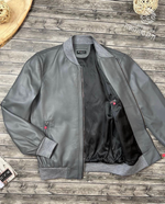 Кожаный бомбер Kiton