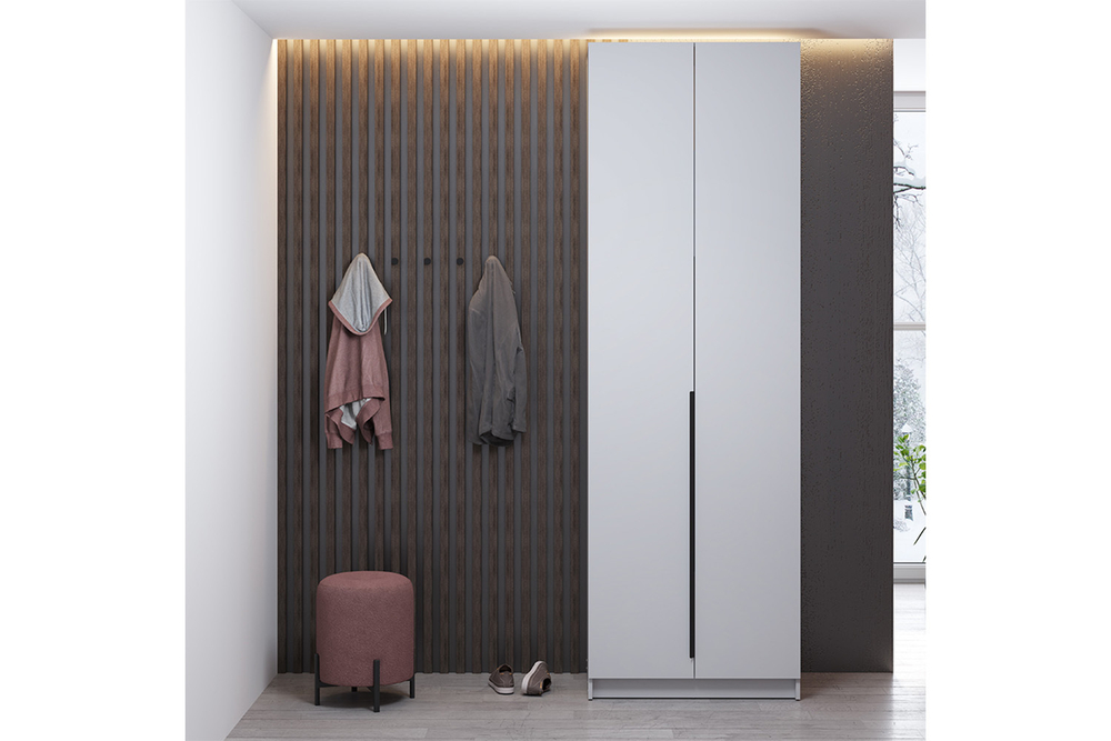 Шкаф для одежды 2-х створчатый Брандо 67.17, Белый