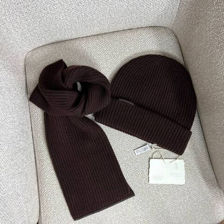 Комплект Brunello Cucinelli (шапка + шарф)