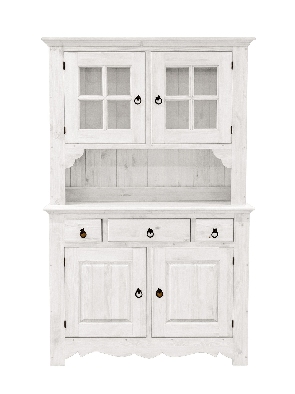 Шкаф витрина Прованс, из массива сосны