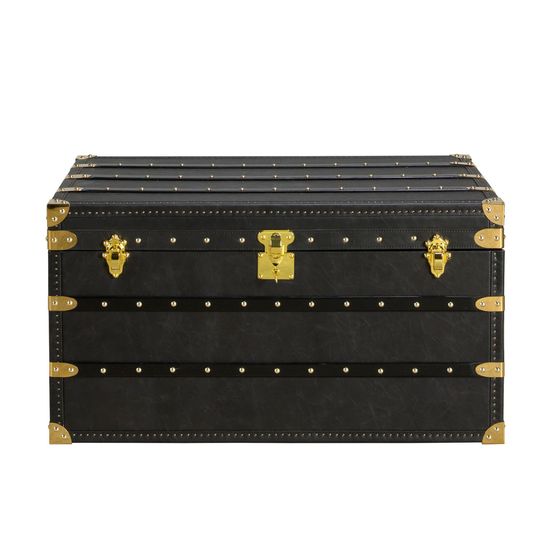 Черный кожаный столик-чемодан 5159