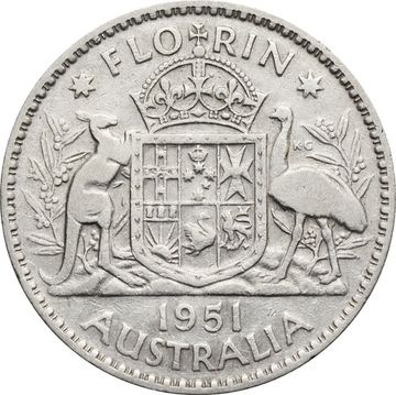 1 флорин 1951 Австралия