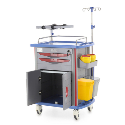 Тележка медицинская Med-Mos ЕТ850-02 ТМ-021АН-00 ля экстренной помощи и реанимации