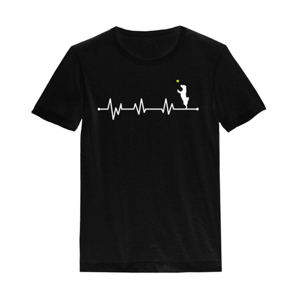 Футболка "ЭКГ - Джек Рассел в прыжке"