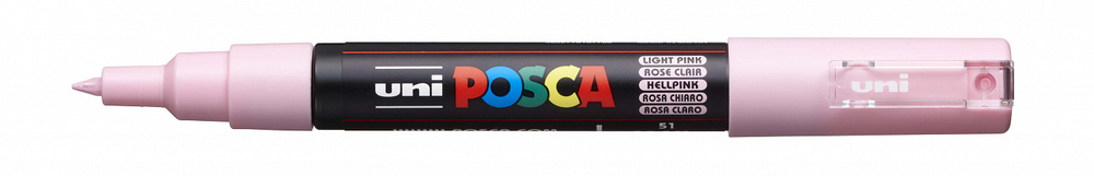 Маркер POSCA PC-1M, светло-розовый №51, 0.7 мм, пулевидный наконечник