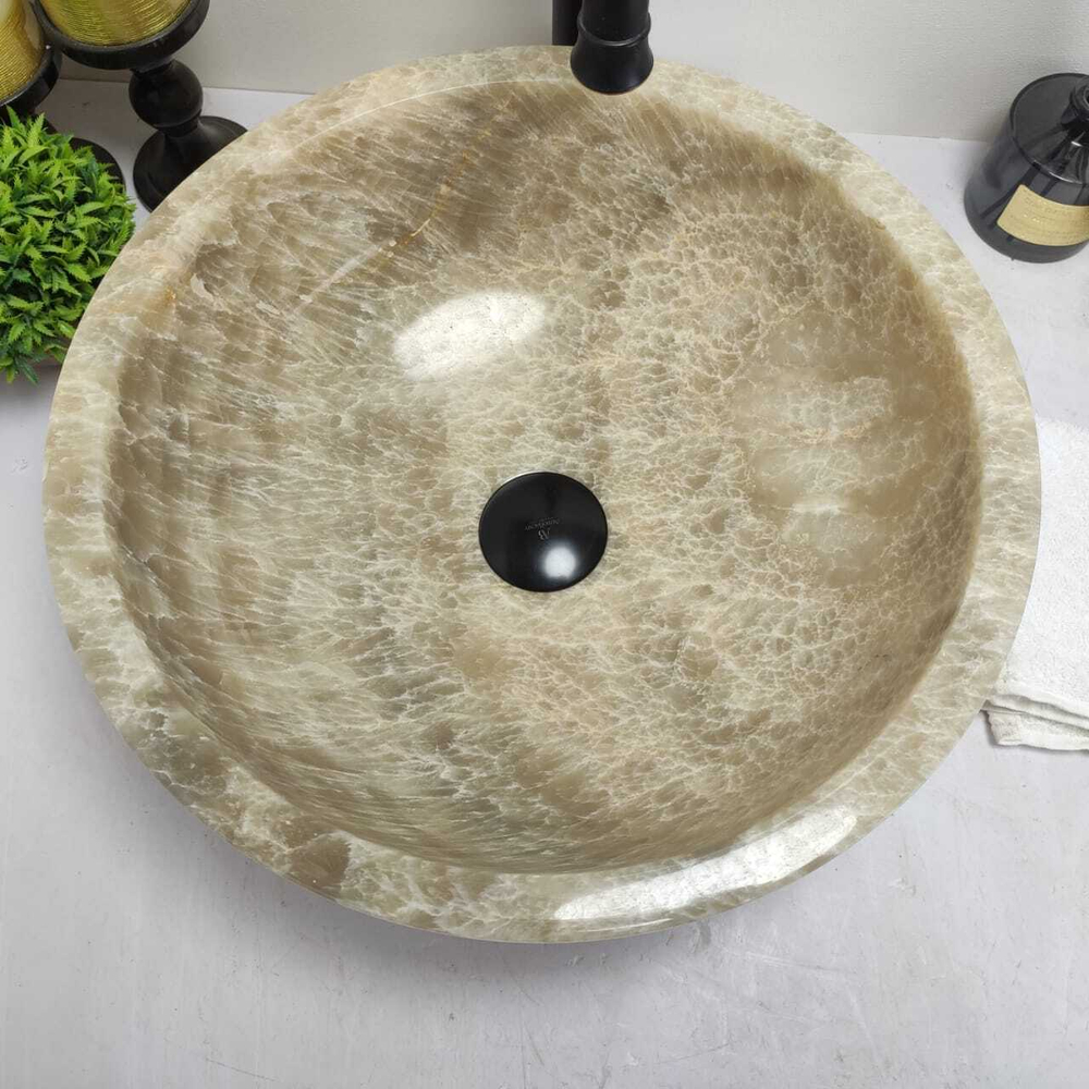 Раковина из оникса Bowl Grey TinLip BO-60582 TinLip 40*40*15