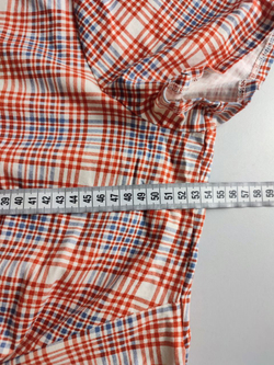 Футболка H&M из хлопка в клетку 50 размер