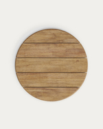 Уличный стол Esilda зеленой стали и акации Ø80 см