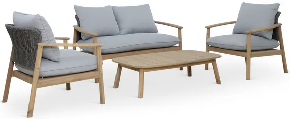 Двухместный диван Freeport, 137 см, массив акации