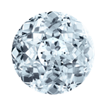 Фианит Круглый «Розовый куст»