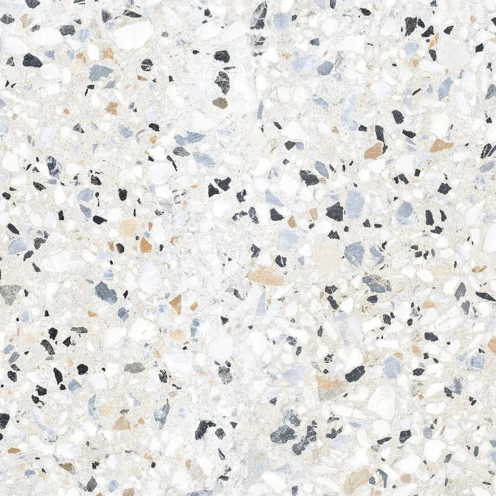 Керамогранит Alma Ceramica GFA57TRZ07L Terrazzo 57x57 белый лаппатированный под камень