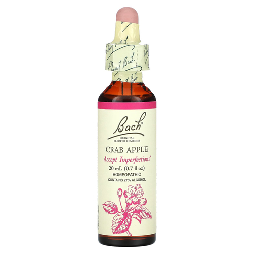 Bach, Original Flower Remedies, крабовое яблоко, 20 мл (0,7 жидк. унц.)