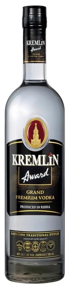 Водка «КРЕМЛИН ЭВОРД» креп 40%, емк 0,5л
