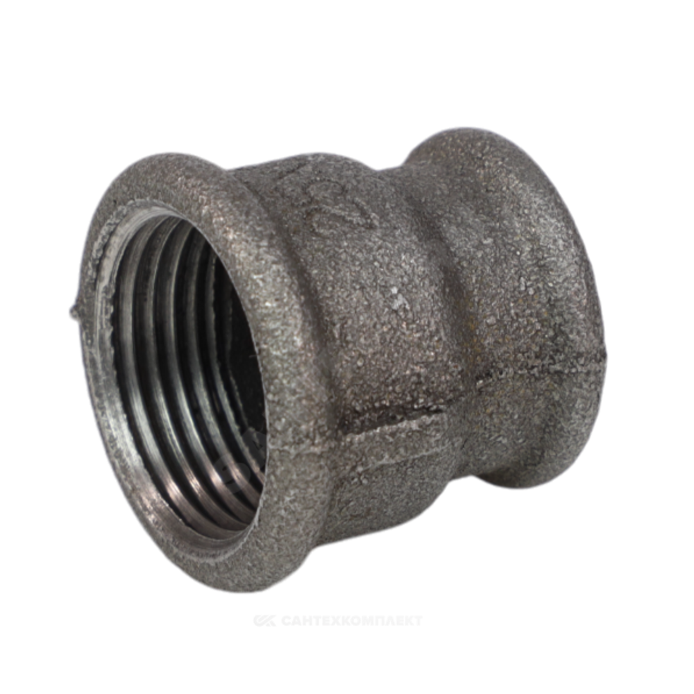 Муфта переходная чугун Ду 20х15 (3/4"х1/2") ВР Fittex