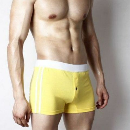 Мужские трусы-шорты с пуговицей Superbody Home Pants Yellow Button