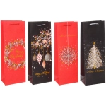 Пакет под бутылку «Зимняя сказка» 36*12,5*8,5 см