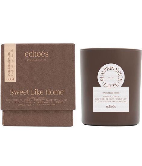 Pumpkin Spice Latte, свеча Sweet like home collection, Echoes
