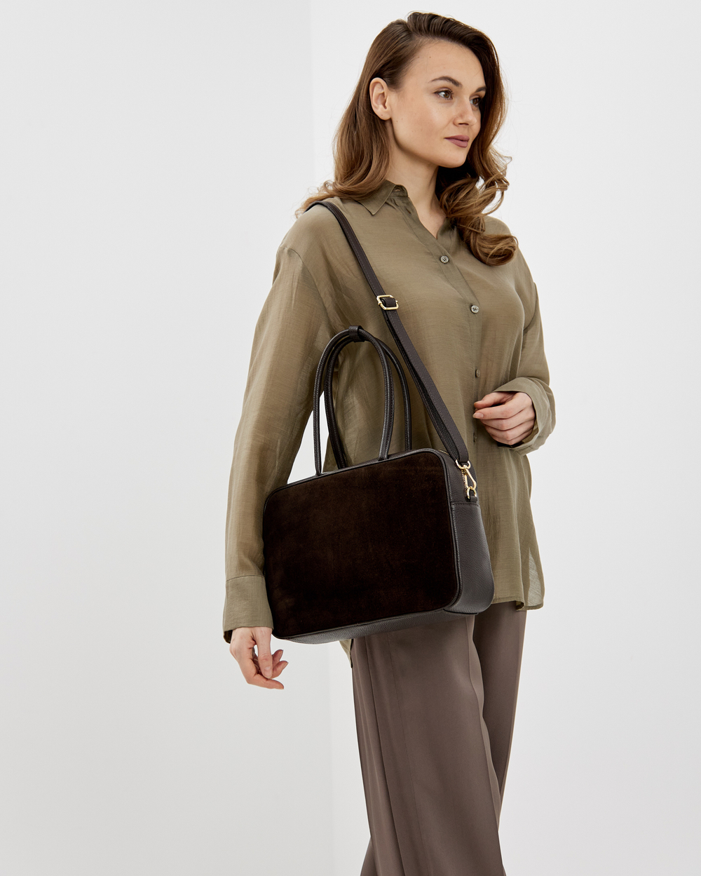 Сумка 556 15 коричневый