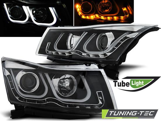 Фары CHEVROLET CRUZE 09-12 TUBE LIGHT BLACK
