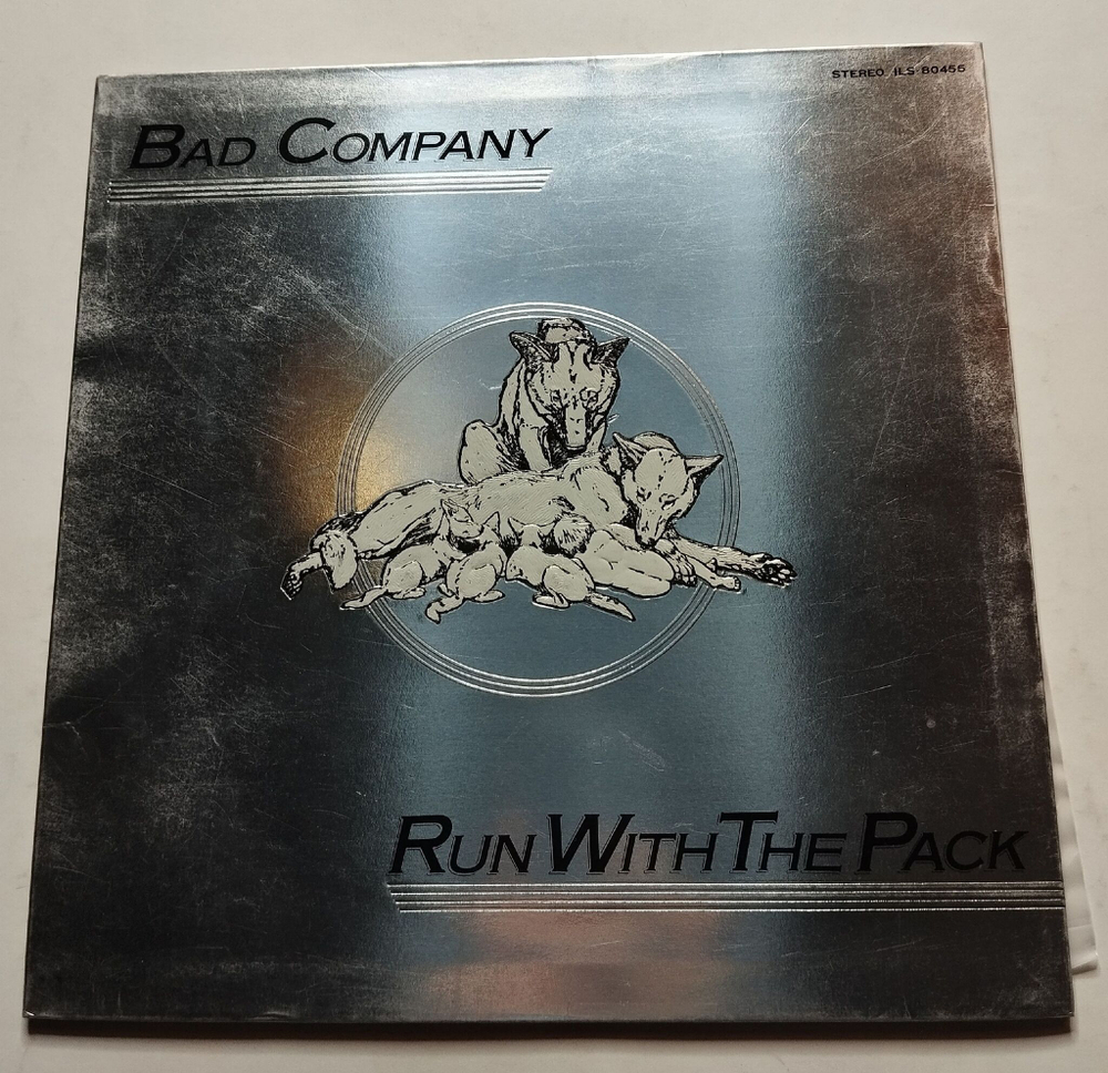 Винтажная виниловая пластинка LP Bad Company Run With The Pack (Japan 1976) (No Obi) (EX)