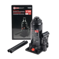 Домкрат бутылочный 8т с клапаном(h min 200мм,h max 400мм) FORCEKRAFT FK-T90804