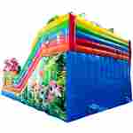 Коммерческий надувной батут «Дружная компания»,  8*6*5 м.