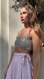 Топ-мини в пайетки