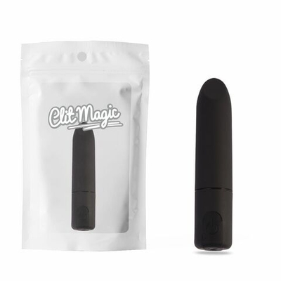 Черный перезаряжаемый вибратор-пуля Clit Fun Vibrator - 8,7 см. (Цвет: черный)