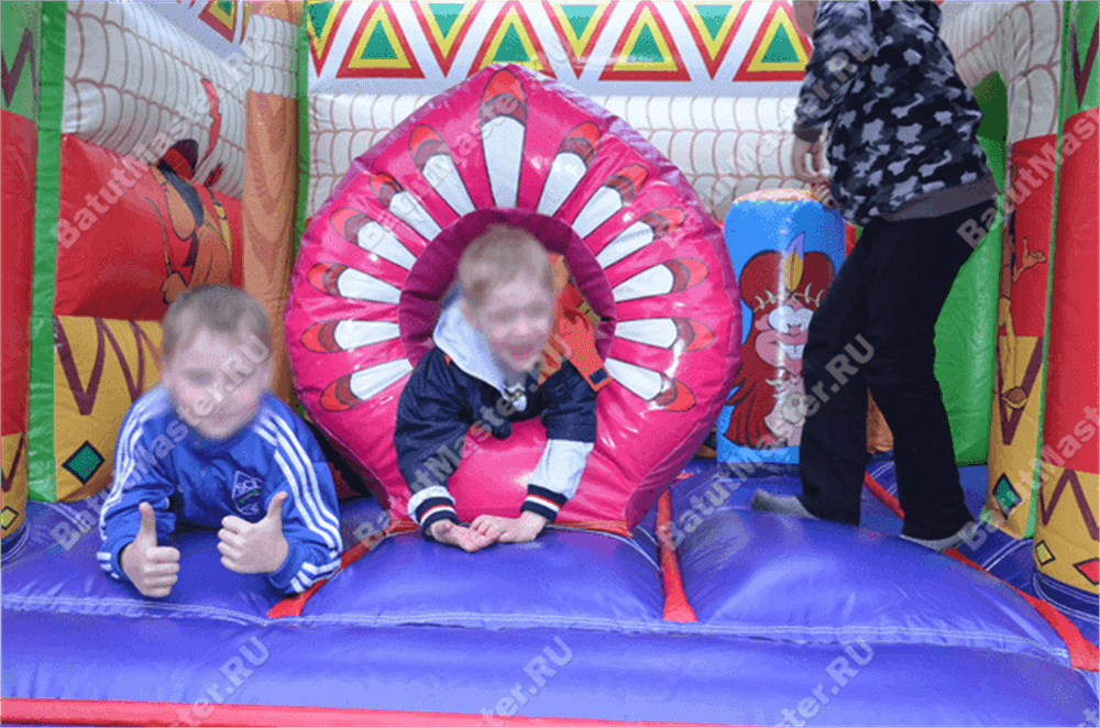 Коммерческий надувной батут "Индеец"