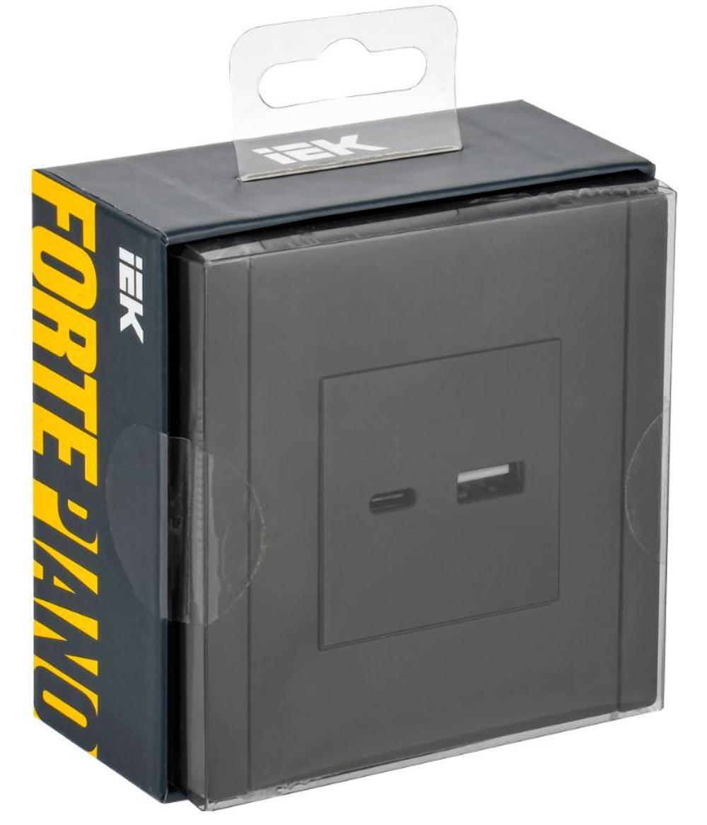 Розетка USB  IEK FP-U22-018-K03
