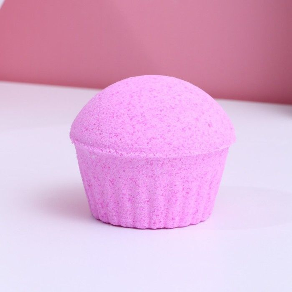 Бомбочка для ванны в форме кекса «Волшебство Нового года» с ароматом ягодного пирога - 120 гр.