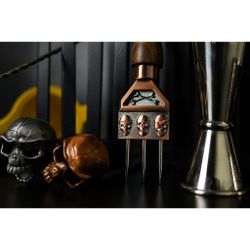 Нож шило для колки льда 18 см Череп Skull медь нерж. B'Guys P.L.- Barbossa