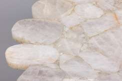 Кофейный столик со столешницей из белого агата, Ø80х35 см