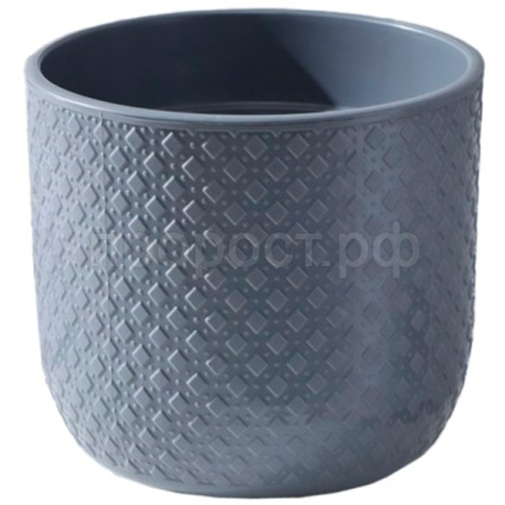 Клевер 3,2л кашпо со вставкой антрацит