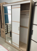 Шкаф-купе Сакура дуб сонома/белый  1500